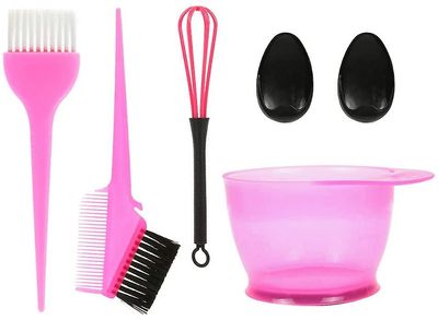 5-delt hår farve salon sæt (blå) Pink