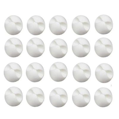 Mikasa 20 pc'er kabel winder arrangør kabelclips skrivebord ryddelig arrangør Hvid