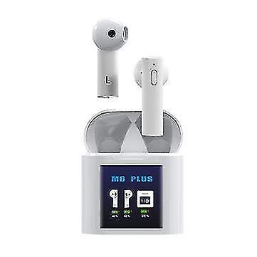 M6 Plus Tws Trådløs Bluetooth 5.0 Øretelefon Smart Pande Temperatur Måling