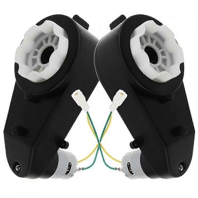 2 kpl 24V 40000RPM RS555 DC -moottorit eurooppalaisille lasten kaukosäätimelle ajettavissa leluauton pyörille Musta
