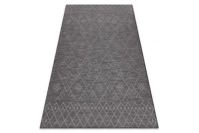 RugsX Tæppe SISAL PATIO 3077 Boho Fladvævet - sort 175x270 cm