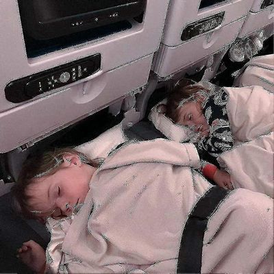 Qinfen Pt Oppblåsbar Travel Pillow For Leg Foot Rest Småbarn Oppblåsbare Travel Foot Rest Pillow Justerbar benpute Multifunksjons Children's Travel...