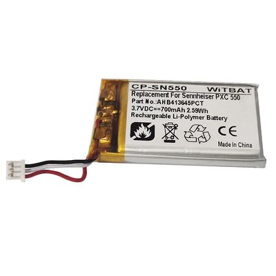 Passer til Sennheiser Pxc 550 Bluetooth-hodetelefonbatteri Ahb413645pct
