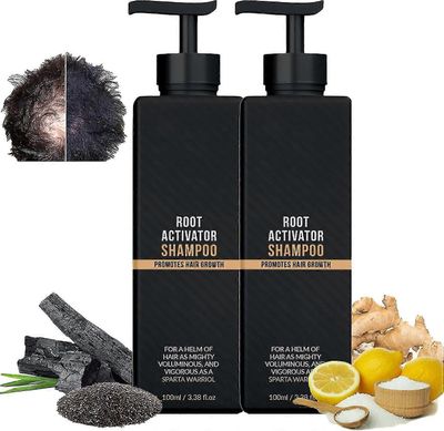 Root Activator Shampoo, Mane Root Activator Shampoo, Shampoo Root Activator edistää hiusten kasvua miehille Hiusten paksuuntuva shampoo - Youa 2pcs