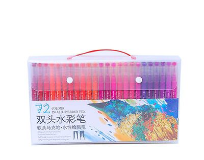 Sofirn Dobbelthovedet Akvarel Pen Soft Brush 72 Color Børns Tegning Hook Line Pen Art Special Marker