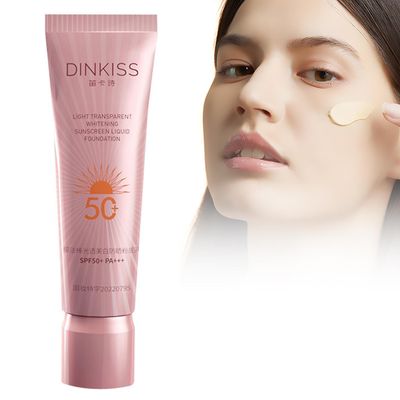 30ml Whitening Sunscreen Foundation Daglig solkrem Skin Protection Cream For menn Kvinner Sommer utendørs bruk