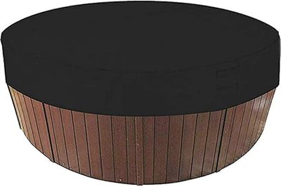 Pyöreä ulkokylpyamme vedenpitävä ja pölytiivis kansi 200X30cm (musta) 1kpl