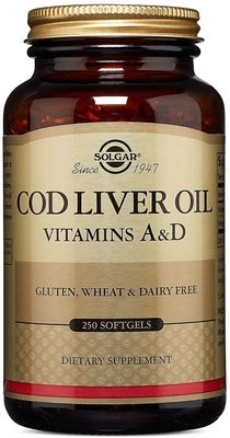 Solgar Cod Liver Oil pehmeät geelit, 250