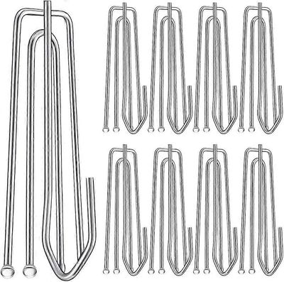 60kpl ruostumattomasta teräksestä valmistettu verhokoukku ja tappi laskostetuille verhoille 4 piikkiä hyppysellinen