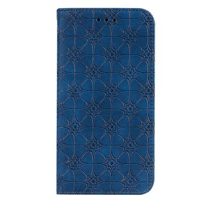 Gangxun Kompatibel med Samsung Galaxy S21 Plus 5g taske læder magnetisk flip folio cover tegnebog blå