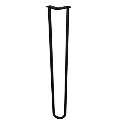 Furniture Legs Europe Hårnål svart hårnål Ø 1.6 cm og høyde 95 cm laget av stål (1 stk)