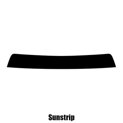 Window-Tint Sun Strip for Chrysler PT Cruiser Cabrio - 2004 til 2008 pre-cut sunstrip 5% limo sort