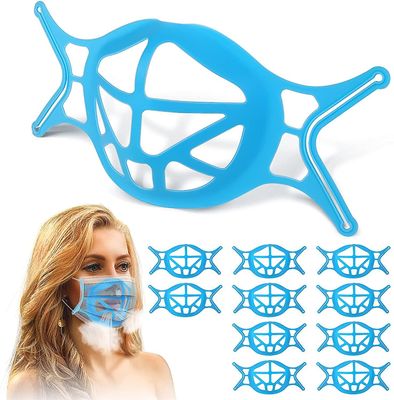 AIR 3D ansigtsmaskebeslag til komfortabel munddæksel blå 10pcs blå- 3d
