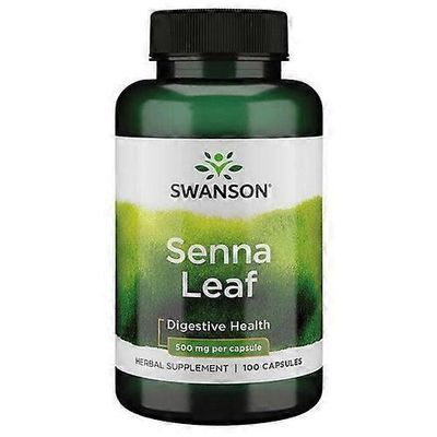 Swanson Vitamins Swanson-vitamiinit Senna-lehti, 500 mg, 100 kapselia