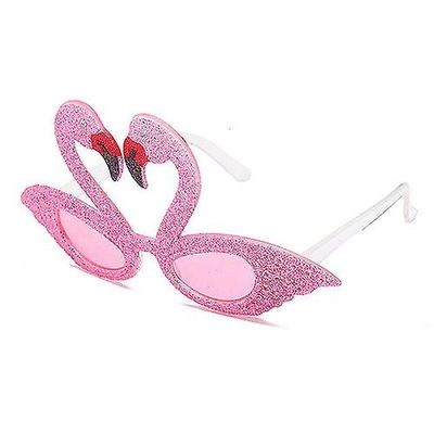 Yunshu Party Solbriller, Tropiske Briller Sommer Party Booth Rekvisitter Pink
