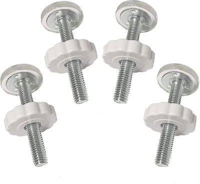 Uusi 4 kpl paine vauvaportit kierteitetyt karan tangot kulkevat porttien läpi lisävarusteruuvipulttisarja