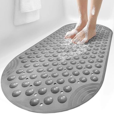 Kylpyammematto liukumaton suihkulattiamatto kylpyhuoneeseen kylpyamme Pestävä imu 16"x35"