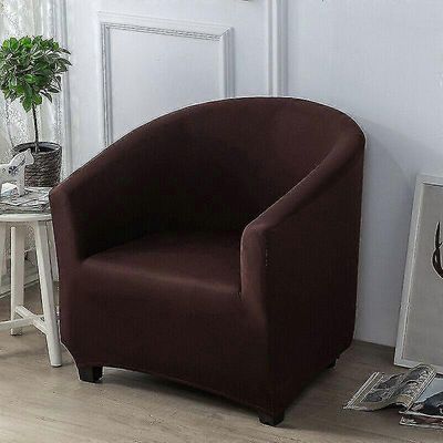 Nojatuoli Stretch Sohva Kylpyamme tuoli Kansi Istuin Slipcover Suoja pestävä Cover_f kahvi