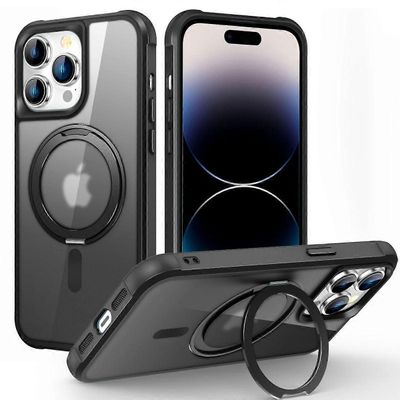 IPhone 12 Pro Max -kotelo, yhteensopiva MagSafen kanssa, naarmuuntumaton takaosa, koko kehon pudotussuojattu puskuripuhelinkotelo Iphone 12 Pro Max...