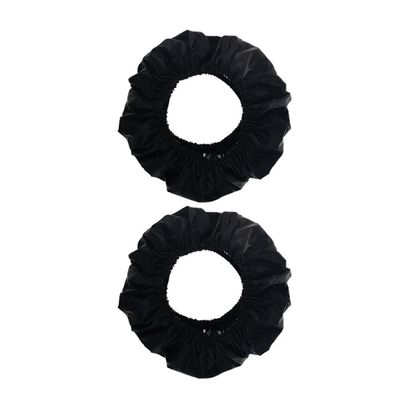 2 kpl sarja rattaiden pyöränsuojat holkki vauvanrattaille, luistamaton pyörän suojapeite pölytiivis musta kotelo L