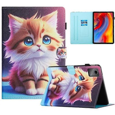 Yhteensopiva Lenovo Tab M11 / Xiaoxin Pad 11 2024 -kotelon kuviotulostus PU-nahkajalustan tabletin kansi Keltainen