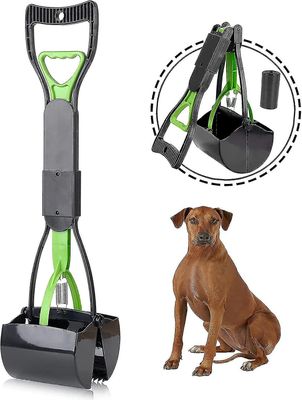 Heytea Pooper -kauha suurille pienille koirille, taitettava koiran kakkajätteen poimintalapio, kannettava koiran kakkakauha pitkällä kahvalla ja er...