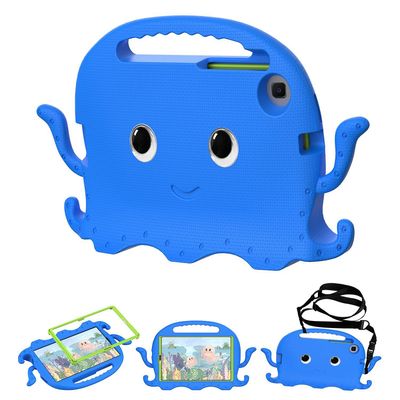 Til Samsung Galaxy Tab A7 Lite 8,7-tommer SM-T220 / SM-T225 Cute Cartoon Octopus Tablet Case Pen Slot Co Blå Style F Samsung Galaxy Tab A7