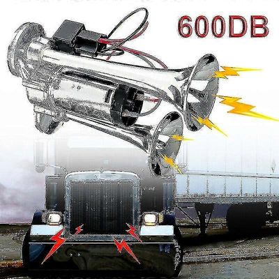 600db 12v kaksoistrumpetit erittäin kovaääninen auton sähköinen torvi kuorma-auto vene juna kaiutin