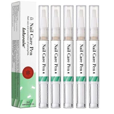 1-5 kpl hoitokynä sormen manikyyreihin ravitseva kynä kynsinauhaöljy kynä vahvistava kasvuöljy kynsien hoitoon 5pcs
