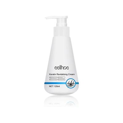 Keratiinia elvyttävä voidehoitoaine, keratiinia rikastava voide, keratiini jättää hoitoaineeseen, hiukset pörröisille kuiville vaurioituneille hiuk...
