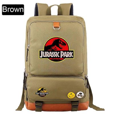 Muotiseikkailu Dinosaurus Jurassic Park Maailma Poika Tyttö Kirja koululaukku Naiset Bagpack Teini-ikäiset Koululaukut Opiskelija reppu D33-22 44CM...