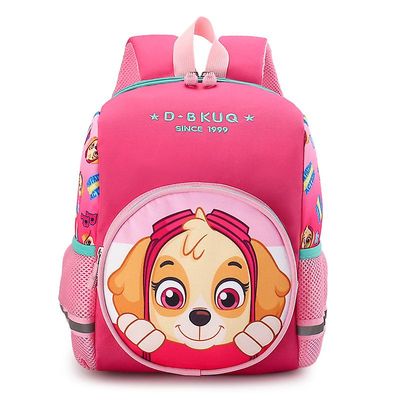 Cute tegneserie børnehave drenge og piger baby vestlig stil førskole snacks rygsæk Rosa