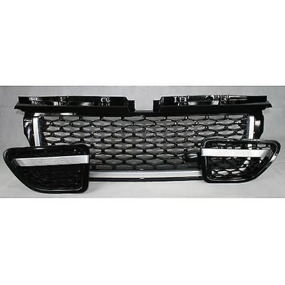 Zunsport Range Rover Sport (L320) musta säleikkö hopeakoristeella 3-osainen setti - Autobiogrophy look (2005 - 2009)