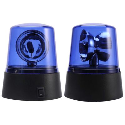 3 tuuman strobovaloakkukäyttöinen 360 astetta pyörivä majakka Stage Effect -lamppu TA Sininen 2PCS
