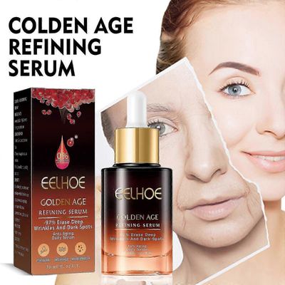 3 kpl Eelhoe Golden Age - Kohdistaa juonteita, silmänalusia, kiinteyttää, kosteuttaa, ryppyjä ehkäisevä seerumi 1 kpl