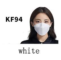 Lauwodun Pil-formet Kf95 Voksen Ansigtsmaske Voksen Fisk-formet Åndbar Kn94 Tre-dimensionelle Mask-50 Pieces hvid