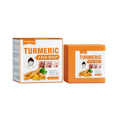 Fruushop Gurkemeie Rensing Såpe Naturlig Anti-Aging Exfoliating Rensing Såpe For Lightening flekker, Clearing Akne Scar Age flekker Solbrenthet Mis...