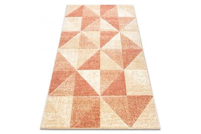 RugsX Tæppe FEEL 5672/17911 Trekanter beige/terracotta 160x220 cm