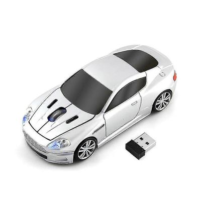 Aston Martin auto langaton hiiri 2.4g langaton hiiri kannettava tietokone tietokone urheilu auto hiiri hiiret ohjauspallot Hopeanhohtoinen