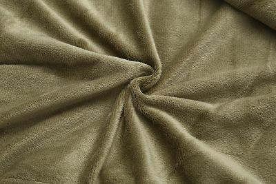 Furman Chic Shaggy Soft Plys Plaid Army grøn 130X160cm