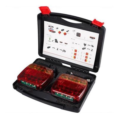 Langattomat perävaunun valot LED-magneettinen hinaustakavalo ladattava hinausvalosarja tehokkaalla imualustalla kuorma-autojen matkailuautoille Yhd...