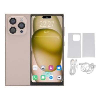 S25 Ultra Gold -älypuhelin, 6,6 tuuman HD-näyttö, 12 Gt RAM-muistia, 256 Gt ROM-muistia, Deca Core, Dual SIM 4G