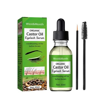 100% naturlig ricinusessensolje øyenvippe vekst essensielle oljer serum hårbehandling øyenbryn rask vekst væske