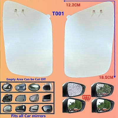 DC 12V auton sivupeilin lämmitystyyny 1 minuutin nopea lämmitys Poista sumu / sade / pakkanen ajoneuvon taustapeililämmitys Pidä turvallinen ajo T0...
