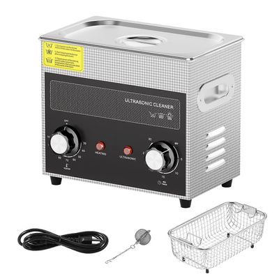 Succebuy 3L ultraäänipuhdistin lämmittimen ajastimella ja korilla, 120W puhdistuskone kelloinstrumenteille, lasit, kolikko, metalliosat, työkalu