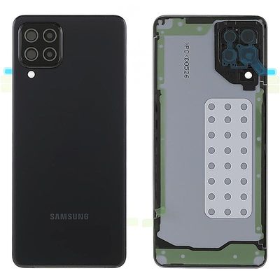 Samsung Galaxy A22 4G (EU-versio) A225 akkukotelo tarralla + kameran linssin suojus Monivärinen Black