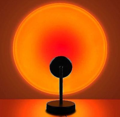 Led Sunset Lamp, 5w Projektor Rainbow Light USB opladning til Home Stue Soveværelse Decorsunset