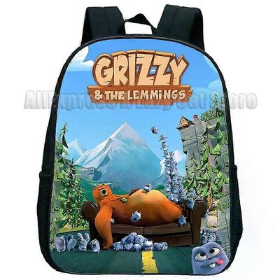 Reppu 1798Hs Grizzy ja sopulit Lasten koululaukut Lasten reppu Poikien ja tyttöjen koululaukut Reppu 1798An 16.1 X 11.8 X 4.5inches