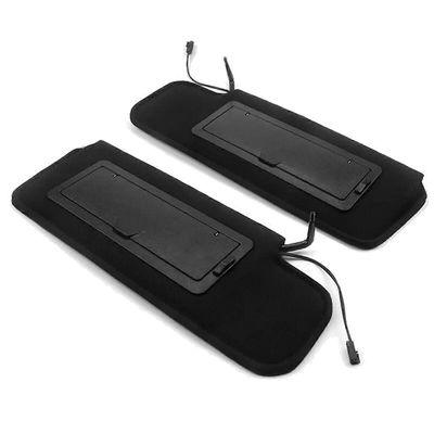 1 pari auton aurinkosuojaverhoja LED-valolla 12459827 14081826 Chevrolet Corvette C4 1984-1996 Sunvis -mallille Musta