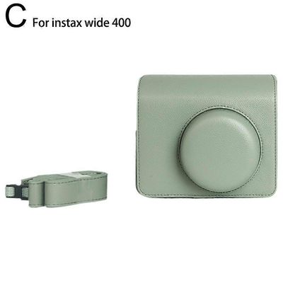 Retrokameralaukku Instax Wide 400 -kameralle ja suojakotelo Vihreä